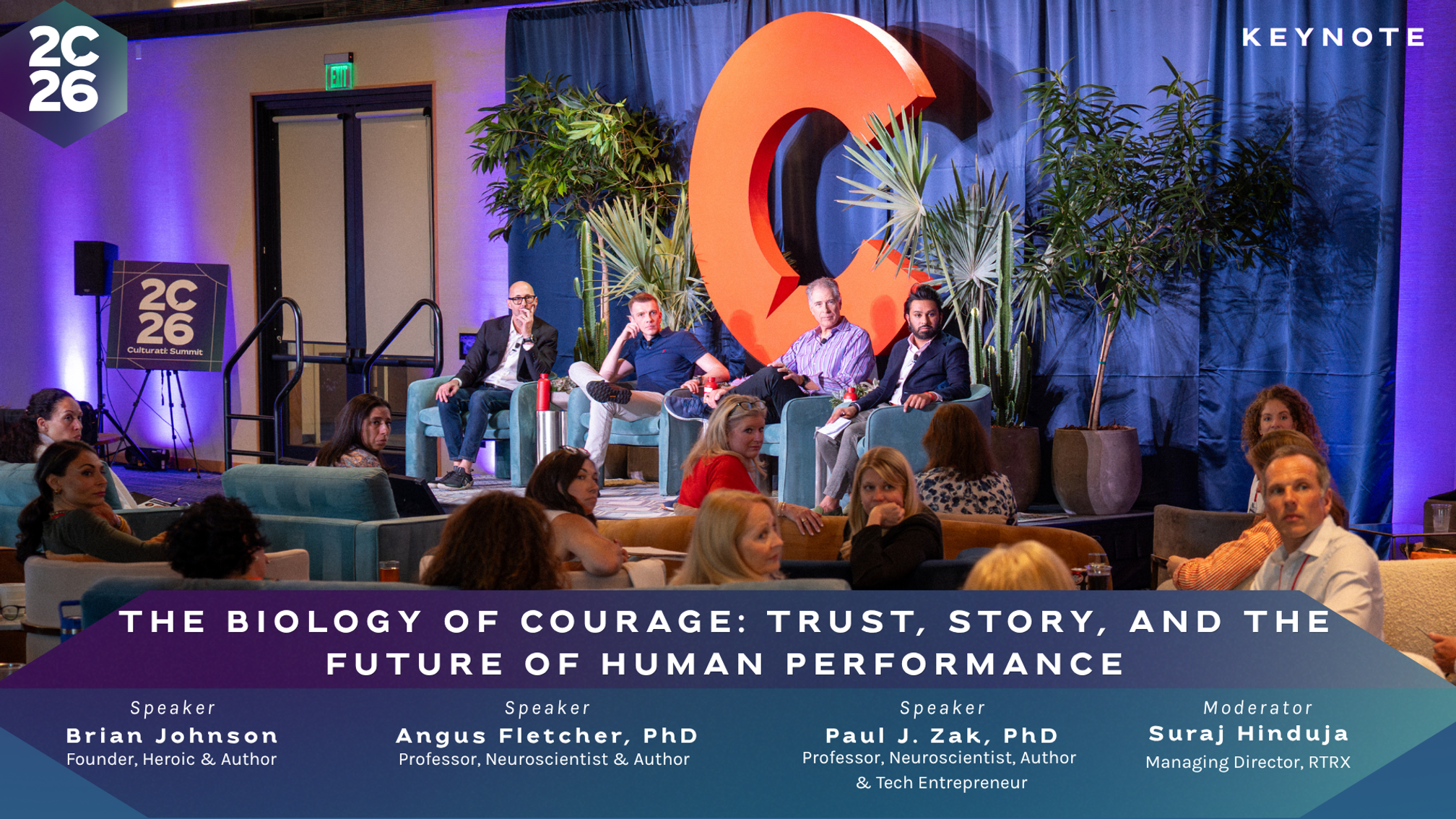 Keynote "The Biology of Courage: Trust, Story, and the Future of Human Performance"
